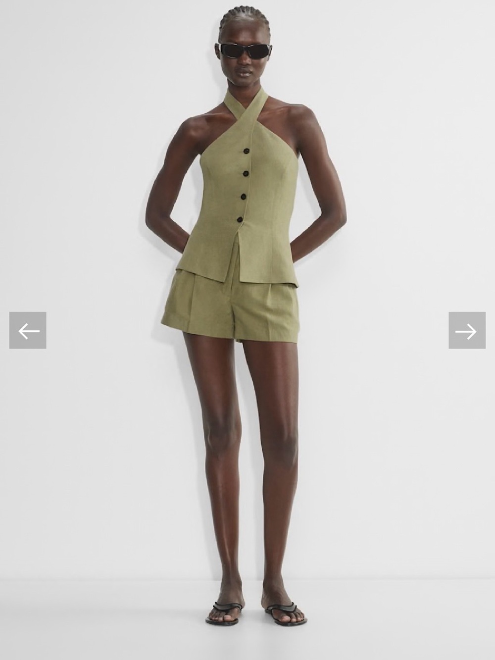 Aritzia CRUISELINEN™ LISBON VEST - Size 8, Sundried Olive